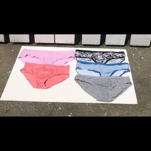 Victoria Secret 5 pair Size L undies